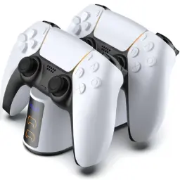 Dual Controller Charging Dock with LED | Sony PlayStation 5