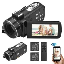 4K Digital Camera with Night Vision & Touch Screen | 56MP