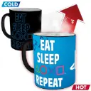 Abysse Playstation Mug | Eat Sleep Repeat Heat Change