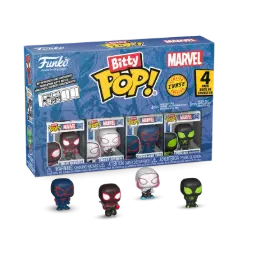 Funko Bitty Pop! 4-Pack: Spider-Man - Miles Morales, Ghost-Spider, Spider-Man 2099