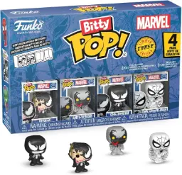 Funko Bitty Pop! 4-Pack: Spider-Man - Venom, Anti-Venom, She-Venom, Spider-Man Vinyl Figures