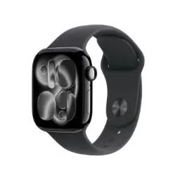 Apple Watch Series 11 GPS 42mm Jet Black Alu Case, Black Sport Band S/M 
