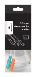 Gembird CCA-417W 3.5mm Stereo to Mic 4-pin White 