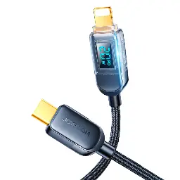 Joyroom USB-C to Lightning Charging Cable with display 1.2m 20W