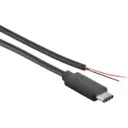 USB-C Power Cable to Bare Wires