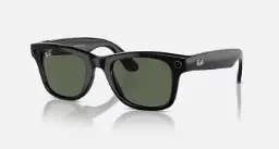 Ray-Ban Meta Wayfarer Gen 1 | Standard Green Lenses - Matte Black 