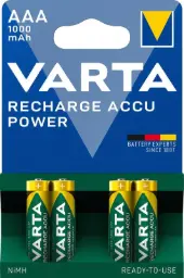 Varta Rechargeable AAA 1000mAh - 4 Pack