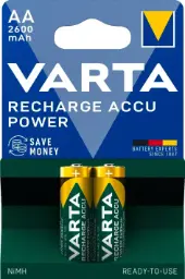 Varta Rechargeable AA 2600mAh - 2 Pack