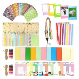 Photo Frame Sticker with Shoulder Strap for Fujifilm Instax Camera