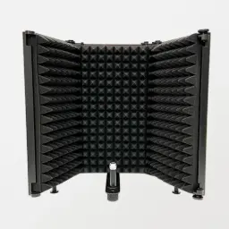 3-Panel Microphone Isolation Shield with Absorbent Foam