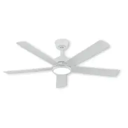 Fredo IP44 Ceiling Fan W/Light Ø132 CM 24W 3000 LM 3CCT White