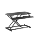 Gas Spring Sit-Stand Desk Converter with Keyboard Tray - BRATECK DWS37-01