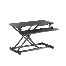 Gas Spring Sit-Stand Desk Converter with Keyboard Tray - BRATECK DWS37-01